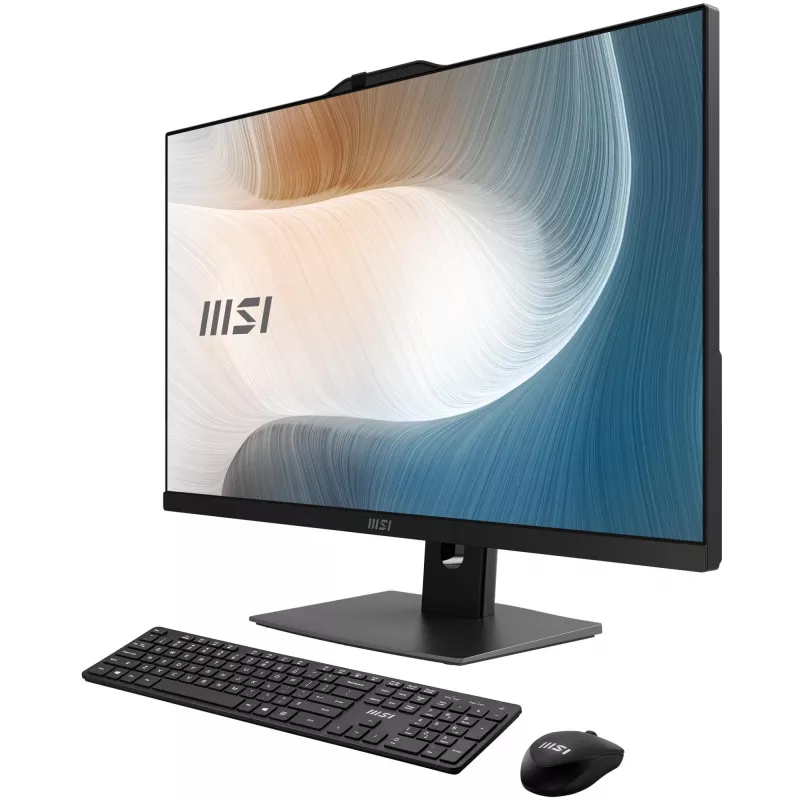 MSI Modern AM272P 1M-1293XEU All-in-One PC, 27 inch Full HD IPS, Intel Core i5-1240P, 16GB DDR4, 512GB SSD, Schwarz