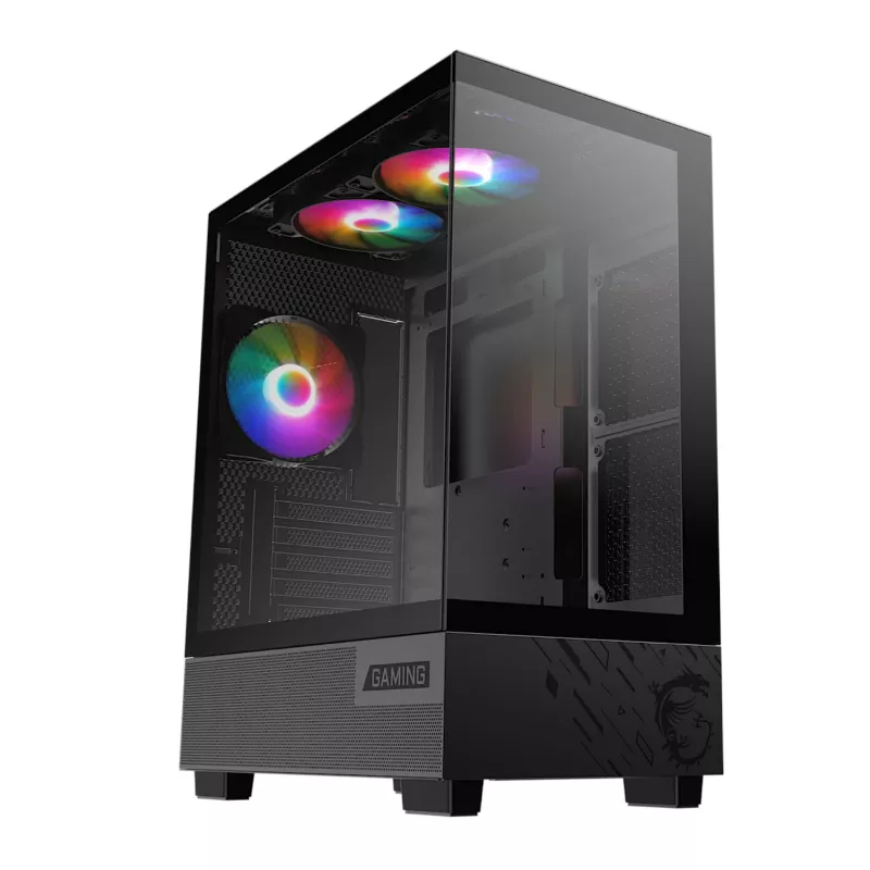 MSI PAG PANO M110A Micro-ATX Gaming-Gehäuse – Schwarz