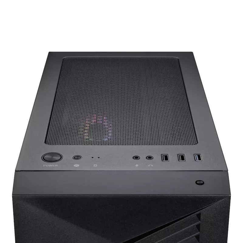 MSI PRO FORGE M050A Micro-ATX Gaming-Gehäuse - Schwarz