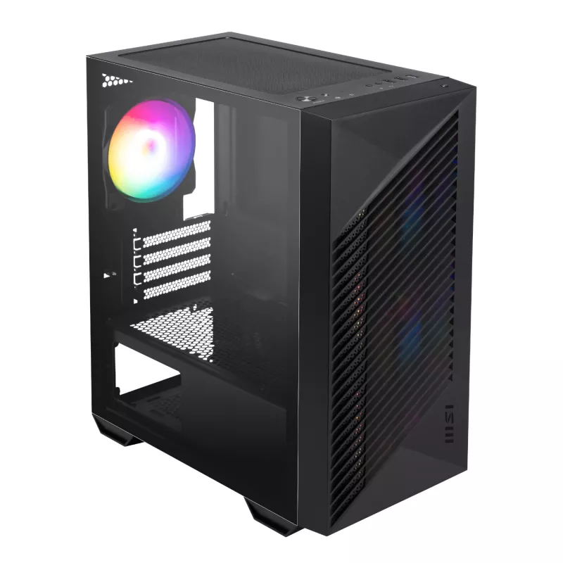 MSI PRO FORGE M050A Micro-ATX Gaming-Gehäuse - Schwarz