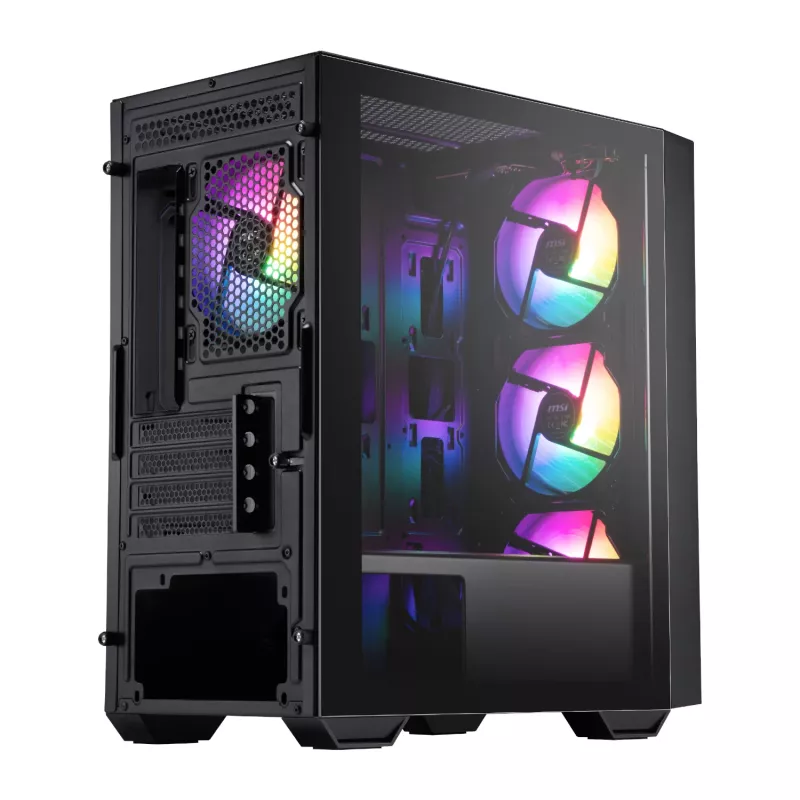 MSI PRO FORGE M050A Micro-ATX Gaming-Gehäuse - Schwarz