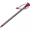 MSR Carbon-Core Hering Aluminium, Carbonfaser Rot, Silber 4 Stück