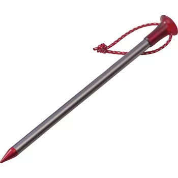 MSR Carbon-Core Hering Aluminium, Carbonfaser Rot, Silber 4 Stück