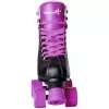 MUUWMI Disco Rollschuhe EU 31-34, Lila/Schwarz, 4-fach verstellbar