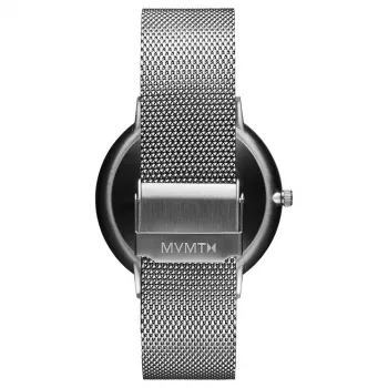 MVMT Herren Automatikuhr 28000089-D 42mm Edelstahlgehäuse Schwarzes Lederarmband