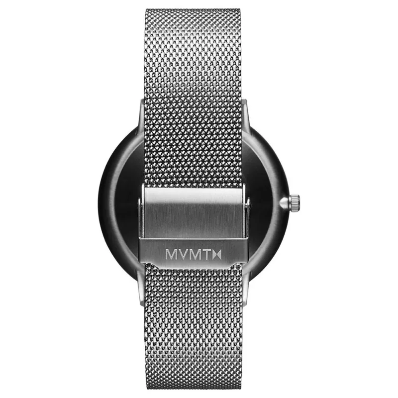 MVMT Herren Automatikuhr 28000089-D 42mm Edelstahlgehäuse Schwarzes Lederarmband