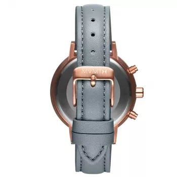 MVMT Damen Nova Chrono Uhr 38mm Roségold Edelstahl Grünes Leder D-FC01-RGGR