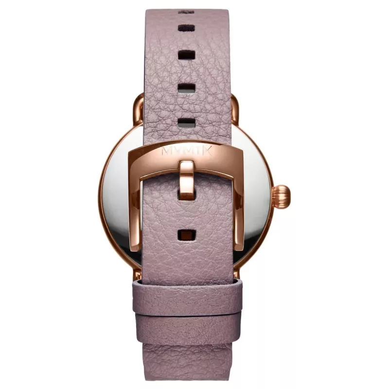 MVMT Damen Nova Chrono Uhr D-FR01-RGPU 36mm Roségold Edelstahl Lila Leder