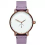 MVMT Damen Nova Chrono Uhr D-FR01-RGPU 36mm Roségold Edelstahl Lila Leder