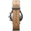 MVMT Damenuhr D-MV01-WT (42mm) - Weißes Zifferblatt, Weißes Lederarmband