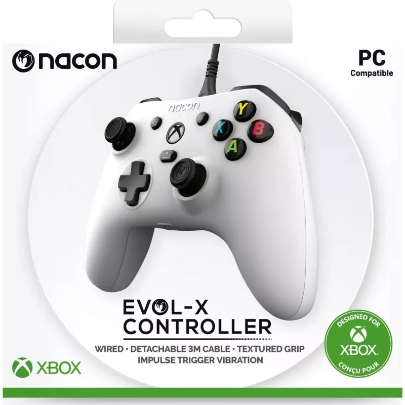 NACON EVOL-X Wired Controller for Xbox Series X|S, Xbox One, PC - White
