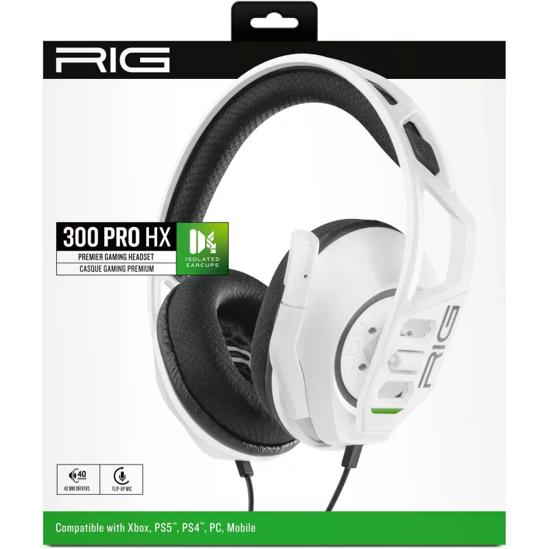 NACON RIG 300HX Gaming Headset für Xbox, Weiß