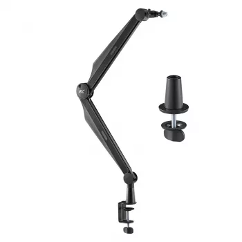 NanoRS Universal-Mikrofonhalter mit 3/8 inch- und 5/8 inch-Gewindeadapter, 1 kg Belastung, 360°-Drehung