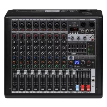NATEC DNA HLC 8 MK2 Analoger Sound Mixer 8 Kanäle