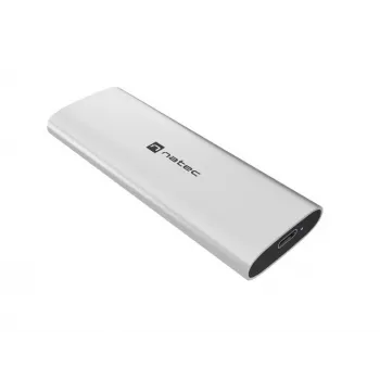 NATEC Externes SSD-Gehäuse RHINO M.2 NVMe USB-C 3.2 Gen 2 Arctic Silver