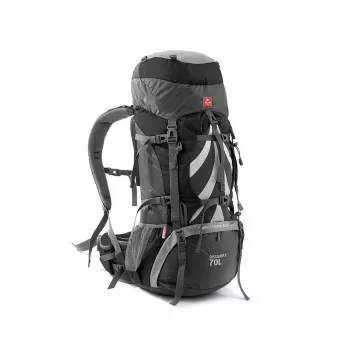Naturehike 70L Trekkingrucksack NH70B070-B Schwarz mit Innenrahmen und Regenschutz