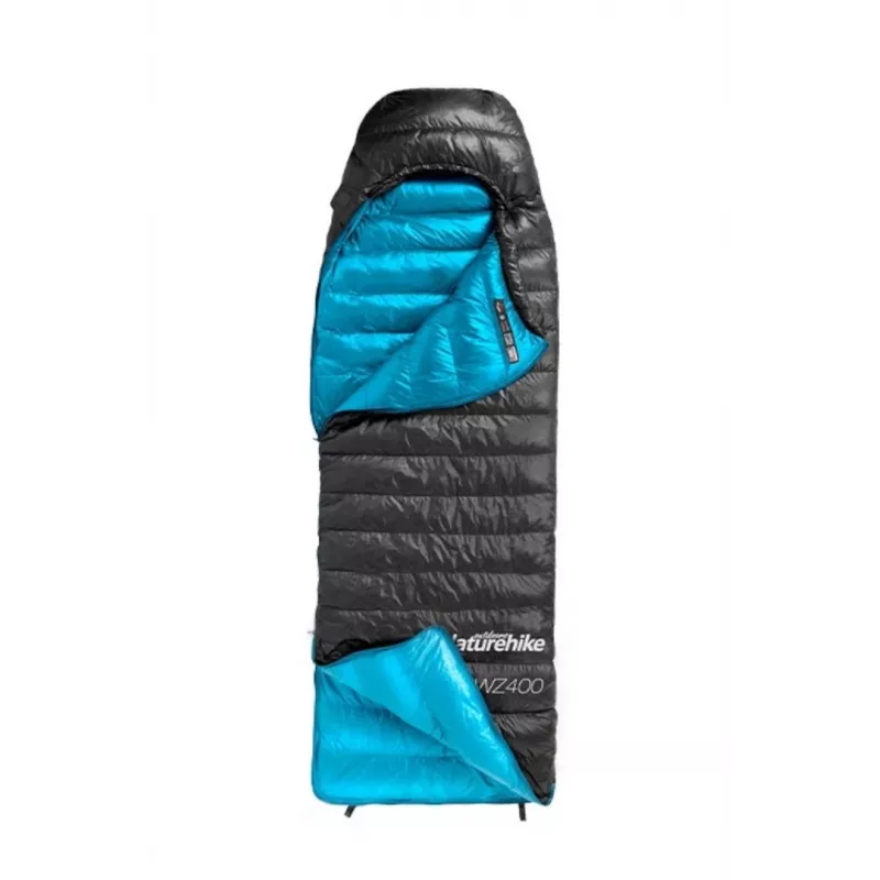 NATUREHIKE CW400 Duck Down Schlafsack Mummy 650FP 400g Schwarz