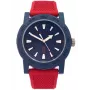 Nautica Atlantic Herren Quarz Analog Uhr NAPATF204 Blaues Zifferblatt Blaues Silikonband 42,5mm