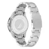 NAUTICA Herren NAPPBF201 Quarz Analog Uhr mit blauem Zifferblatt und blauem Silikonarmband, 42 mm
