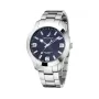 NAUTICA Herren NAPPBF201 Quarz Analog Uhr mit blauem Zifferblatt und blauem Silikonarmband, 42 mm