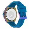 Nautica Herren Porthole Chronograph Quarzuhr NAPTCF201 44mm Blaues Zifferblatt Silikonarmband