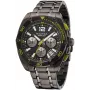 Nautica Herren Quarzuhr NAPTCF210 44mm Edelstahl Blaues Zifferblatt Silikonarmband