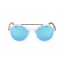 Nautica N3639SP-909 Herren Polarized Sonnenbrille - Schwarzer rechteckiger Rahmen, graue Gläser