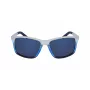 NAUTICA N3644SP-471 Herren Polarized Rechteckige Sonnenbrille Matt Schwarz/Grau 62mm