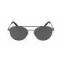 Nautica N4641SP-030 Herren-Rechteck-Sonnenbrille, Matt-Schwarzer Rahmen, Graue Gläser, 53 mm