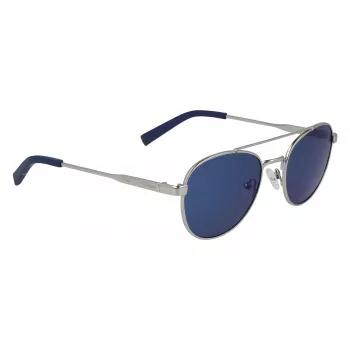 Nautica N4641SP-040 Herren Rechteckige Polarisierte Sonnenbrille - Matt Schwarzer Rahmen, Graue Gläser