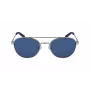 Nautica N4641SP-040 Herren Rechteckige Polarisierte Sonnenbrille - Matt Schwarzer Rahmen, Graue Gläser