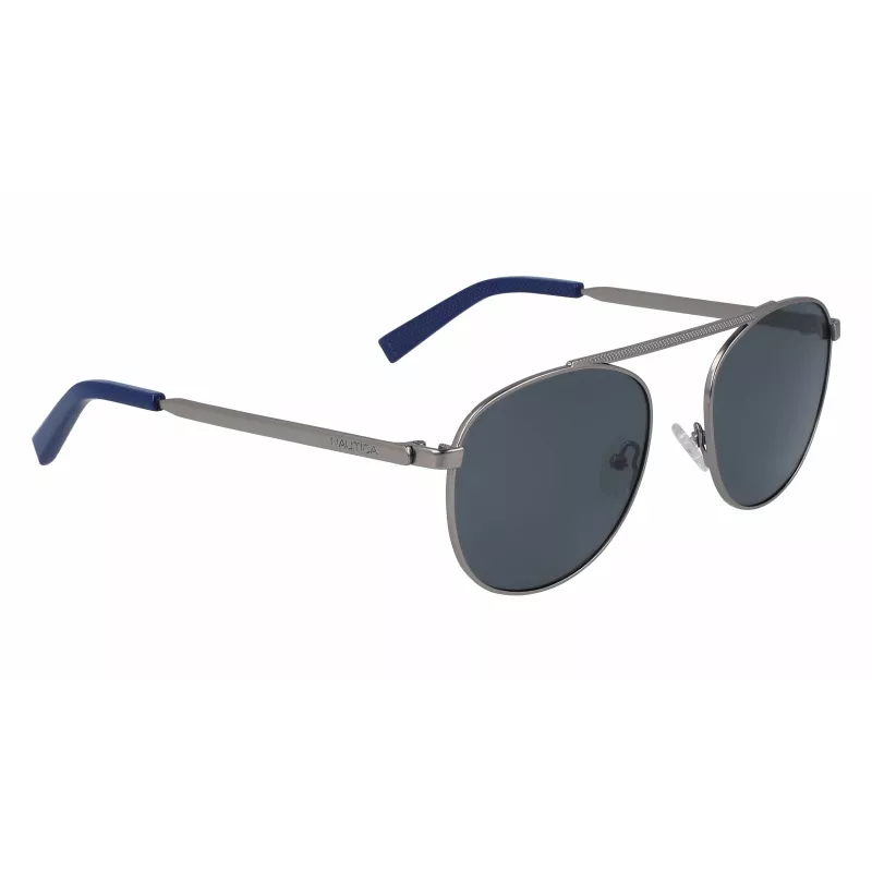 NAUTICA N4642SP-030 Herren Polarized Rechteckige Sonnenbrille Matt Schwarz 54mm