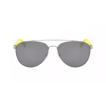 NAUTICA N5131S-046 Herren Rechteck-Sonnenbrille Schwarzer Rahmen Graue Gläser 60/17/140 mm