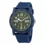 Nautica NAPATS305 Herren Quarz Analog Uhr Blaues Zifferblatt Silikonarmband 42,5mm