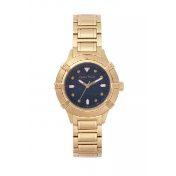 NAUTICA Damenuhr Cape Coral Quarz NAPCPR005 36mm Weißes Silikon