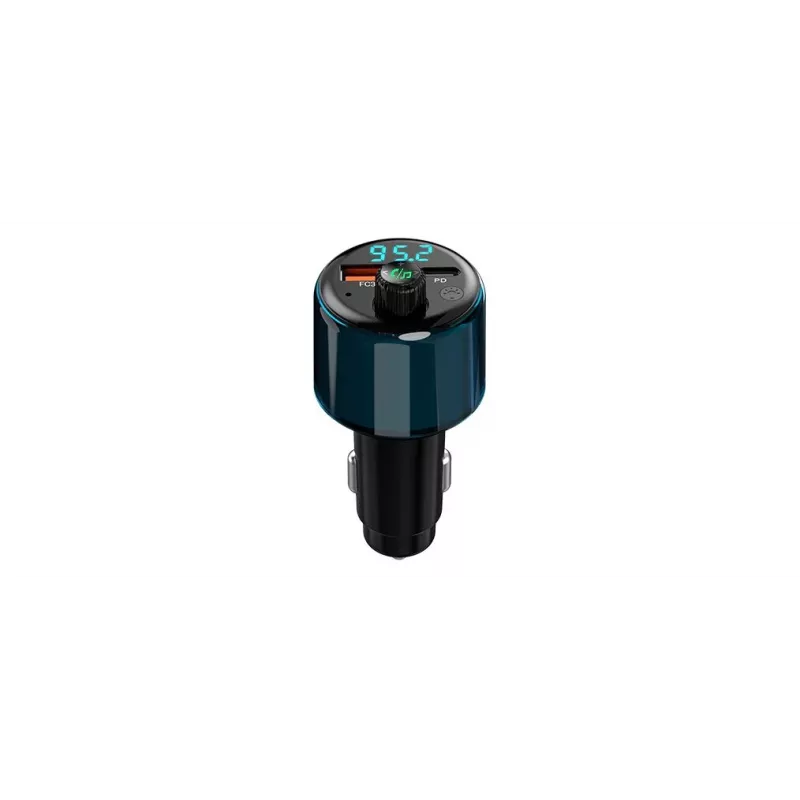 NAVITEL BHF05 MAX Multifunktionaler FM-Transmitter mit Bluetooth 5.0, USB-Anschluss, Freisprecheinrichtung, LED-Display, QC3.0-Schnellladung