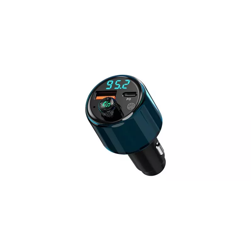NAVITEL BHF05 MAX Multifunktionaler FM-Transmitter mit Bluetooth 5.0, USB-Anschluss, Freisprecheinrichtung, LED-Display, QC3.0-Schnellladung