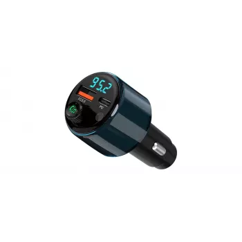 NAVITEL BHF05 MAX Multifunktionaler FM-Transmitter mit Bluetooth 5.0, USB-Anschluss, Freisprecheinrichtung, LED-Display, QC3.0-Schnellladung