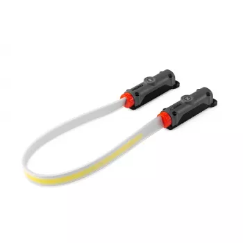 NEBO Bando 1K Strap Light 1000 Lumen USB-C wiederaufladbare Stirnlampe mit Magnetfuß - Grau