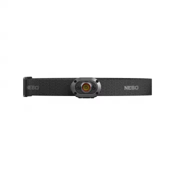 NEBO Mycro 400 Lumen Wiederaufladbare LED-Stirnlampe mit Clip und Magnetfuß, Schwarz