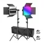 NEEWER 2×660 PRO II RGB LED Video Light Kit mit 2×200cm Lichtstativ
