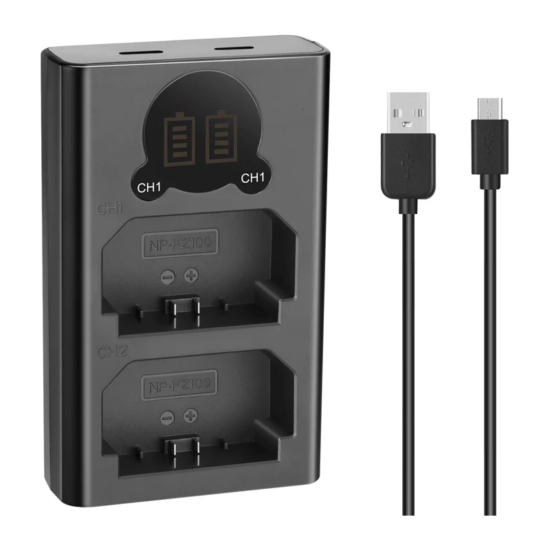 NEEWER DL-FZ100 Dual Battery Charger für NP-FZ100-S Akkus