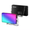 NEEWER SL90 Pro RGB LED Videoleuchte, 12W, 2500-10000K, CRI 97+, OLED-Display, 17 Effekte, Eingebauter Akku, USB-C, 1/4 Zoll Befestigung