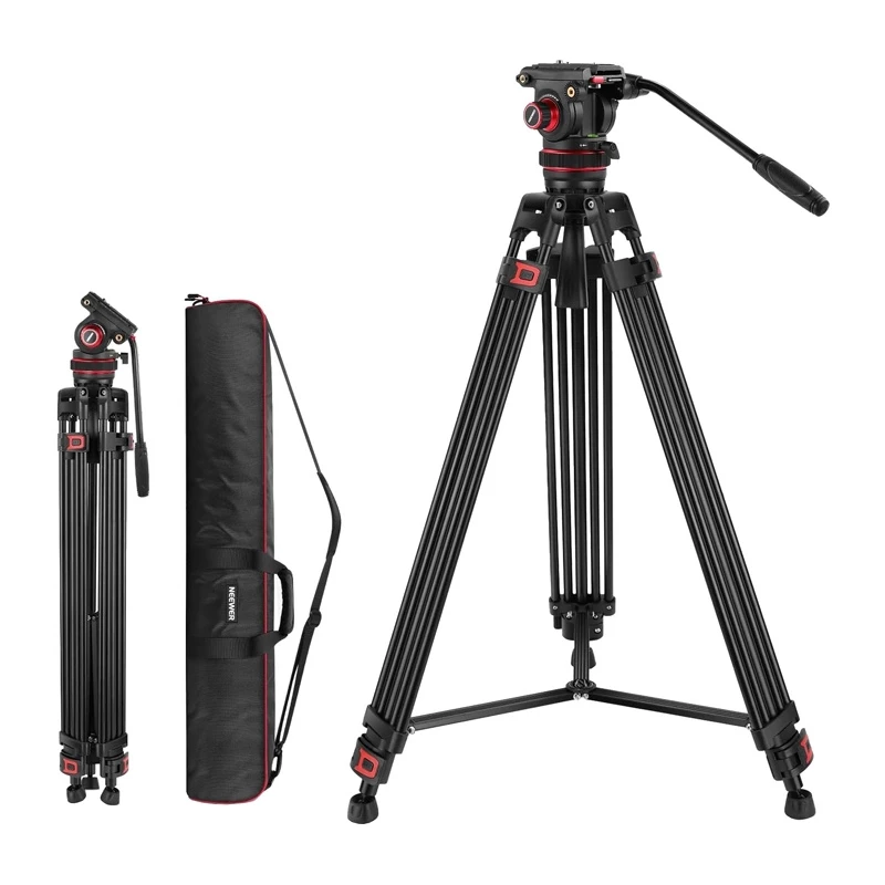 NEEWER TP75 Adjustable Tripod with Oil-Damped Head