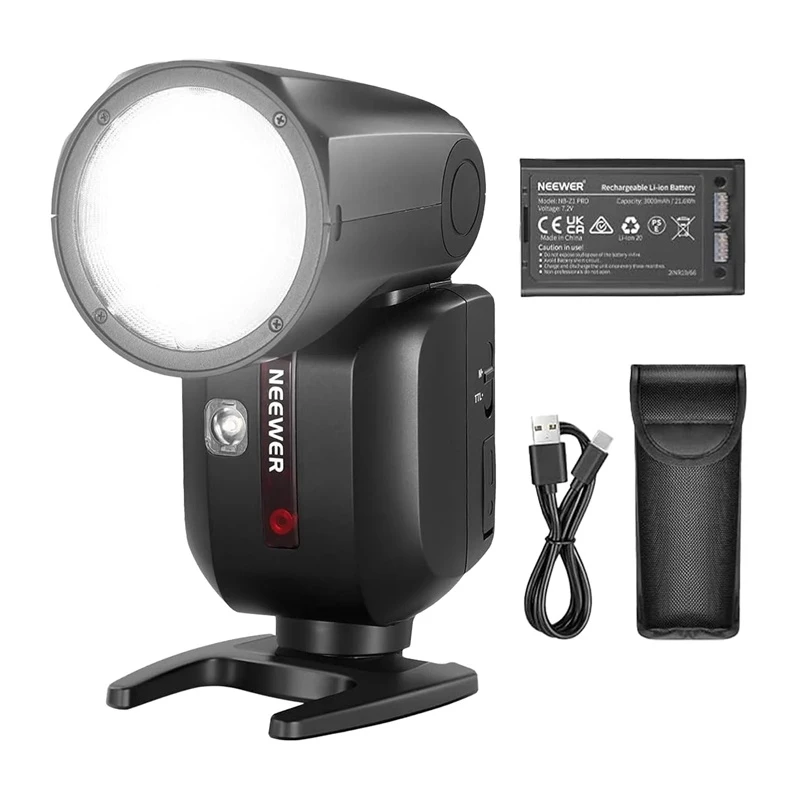 Neewer Z2-C TTL Round Head Flash Speedlite für Canon