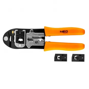 NEO TOOLS 01-501 12-teiliger Kombinationsschlüsselsatz, metrisch, Chrom-Vanadium-Stahl, satiniert verchromt, 6-22 mm, in Rolltasche