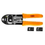 NEO TOOLS 01-501 12-teiliger Kombinationsschlüsselsatz, metrisch, Chrom-Vanadium-Stahl, satiniert verchromt, 6-22 mm, in Rolltasche