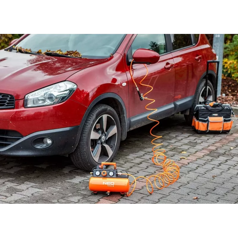 NEO TOOLS 04-620 Ölgeschmierter Luftkompressor 24L 1,5kW 8bar 200L/min