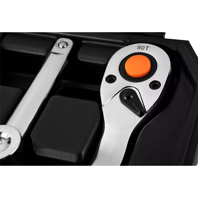 NEO Tools 10-042 1/4 Zoll Antrieb 46-teiliger Steckschlüsselsatz mit Bits und Zubehör
