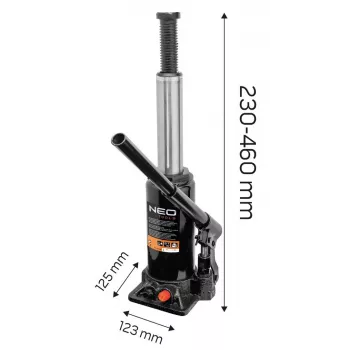 NEO TOOLS 10 Tonnen Hydraulischer Wagenheber mit Überlastschutz
